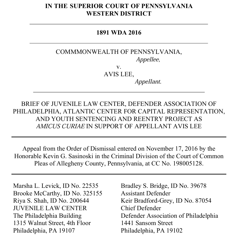 Pennsylvania v Lee